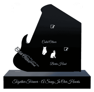 Headstone 7 - Together Forever memorial design preview