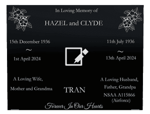 Rectangle Landscape Loving Husband 12 memorial design preview