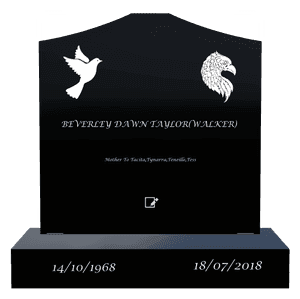 Cropped Peak - Bird Dove memorial design preview