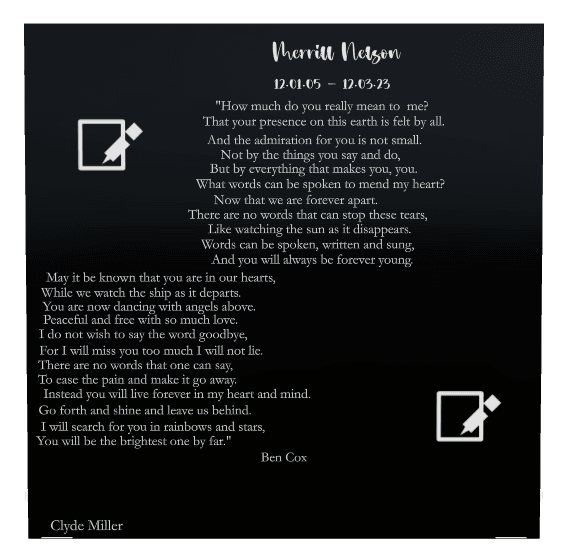 Rectangle (landscape) Laser-Etched Color Plaque – Memorial preview