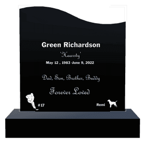 Left Wave - Forever Loved 2 memorial design preview