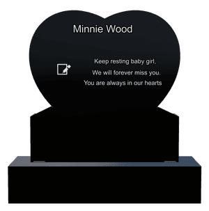 Headstone 27 Always in Our Hearts memorial design preview