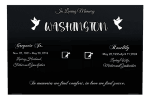 Square - Loving Husband 6 memorial design preview