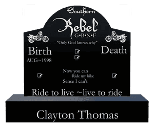 Curved Gable - John memorial design preview