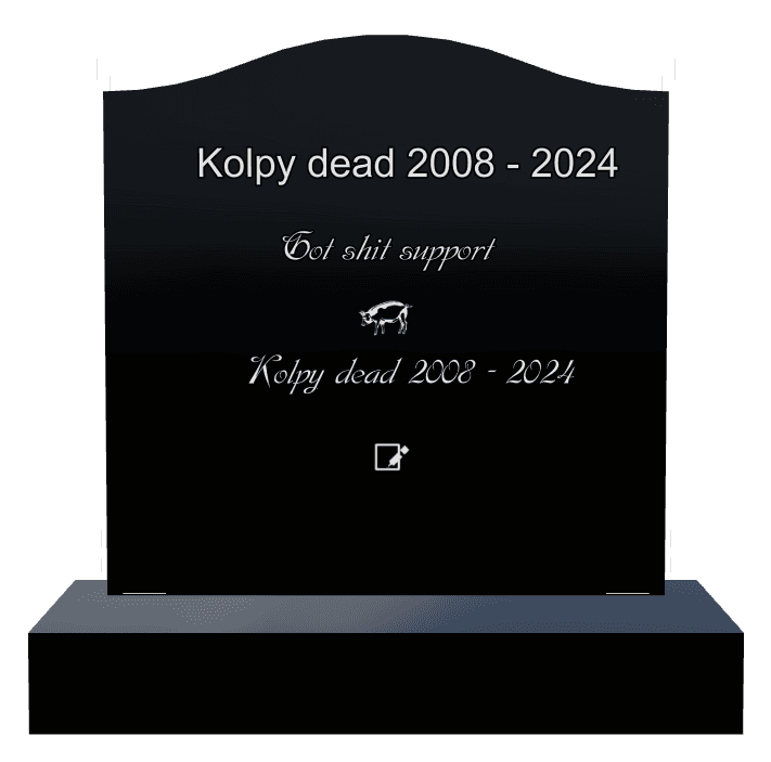 Serpentine Laser-Etched Black Granite Headstone – Bird Headstone preview