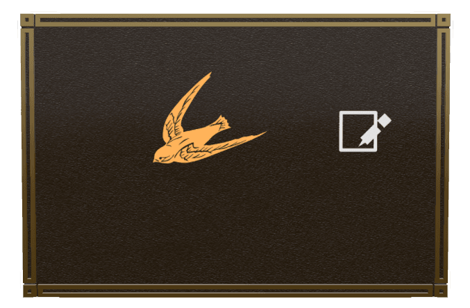 Rectangle (landscape) Bronze Plaque – bird preview