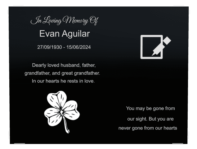 Rectangle (landscape) Laser-Etched Color Plaque – flower preview