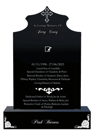 Headstone 19 - Beloved Brother memorial design preview