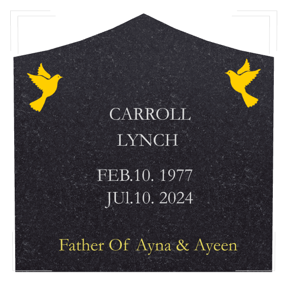 Curved Peak Traditional Engraved Headstone – Dove preview