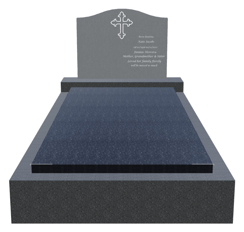 Serpentine Traditional Engraved Monument – Loving Wife Monument preview