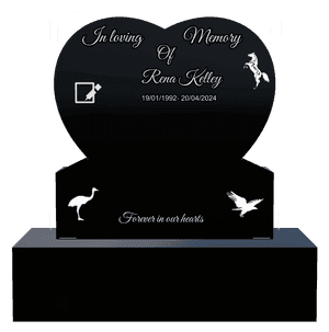 Headstone 27 Forever in Our Hearts 9 memorial design preview