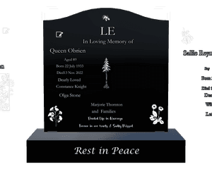 Mother Memorial memorial design preview