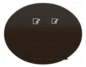 Oval Landscape Pet memorial design preview