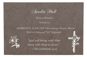 Religious Memorial memorial design preview