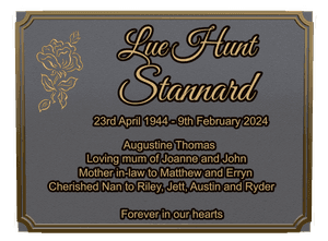 Rectangle Landscape Devoted Wife Plaque memorial design preview