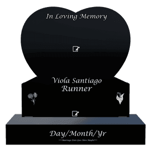 In Loving Memory memorial design preview