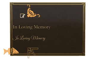 Bronze Plaque - In Loving Memory 35 memorial design preview