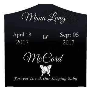 Cropped Peak - Forever Loved memorial design preview