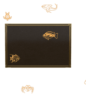 Bronze Plaque - Fish Turtle memorial design preview