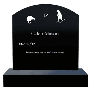 Curved Top - Kangaroo memorial design preview
