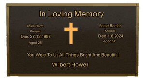 Rectangle Landscape in Loving Memory 72 memorial design preview