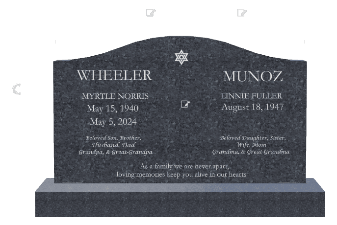 Serpentine Traditional Engraved Headstone – Beloved Son preview