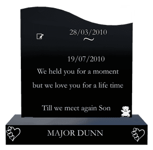 Left Wave - Teddy Bear memorial design preview