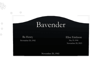 Floral Memorial memorial design preview