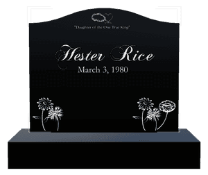 Serpentine - Devoted Mother Headstone memorial design preview