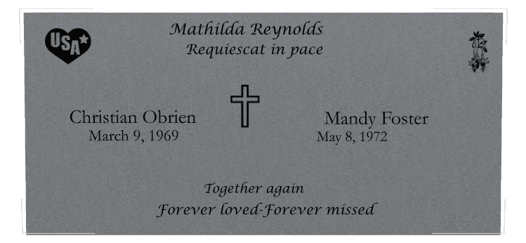 Square Traditional Engraved Headstone – Forever Loved Headstone preview