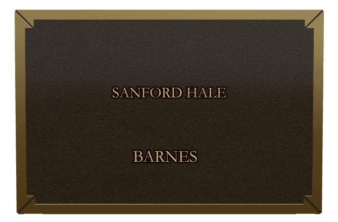 Rectangle (landscape) Bronze Plaque – dog preview