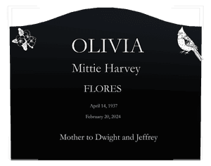 Serpentine - Bird Flower 7 memorial design preview