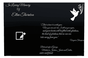 Rectangle Landscape in Loving Memory 74 memorial design preview