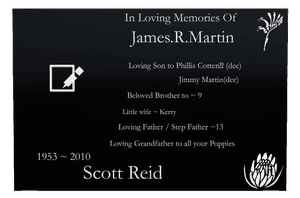 Rectangle Landscape Loving Father 5 memorial design preview