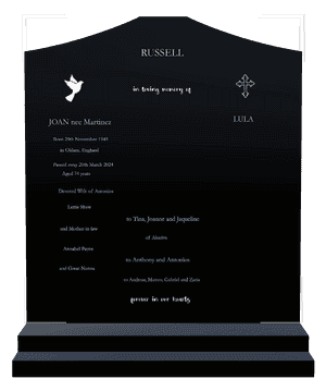 Serpentine - Devoted Wife 5 memorial design preview