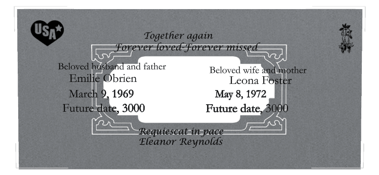 Square Traditional Engraved Headstone – Forever Loved preview