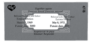 Square - Forever Loved 8 memorial design preview