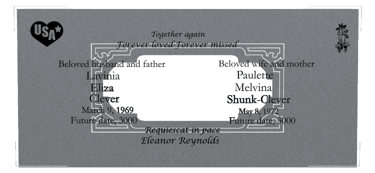 Square Traditional Engraved Headstone – Forever Loved preview