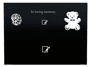 Rectangle Landscape in Loving Memory 76 memorial design preview