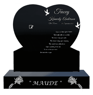 Headstone 27 Dove memorial design preview