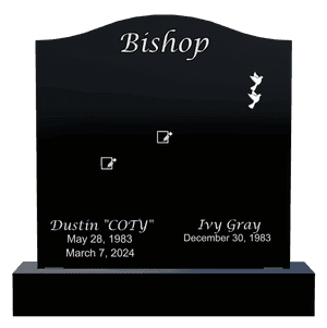 Serpentine - Dove Headstone memorial design preview