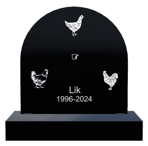 Half Round - Bird 2 memorial design preview
