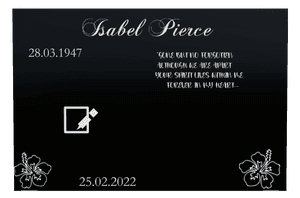 Floral Memorial memorial design preview