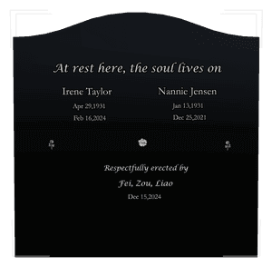 Floral Memorial memorial design preview