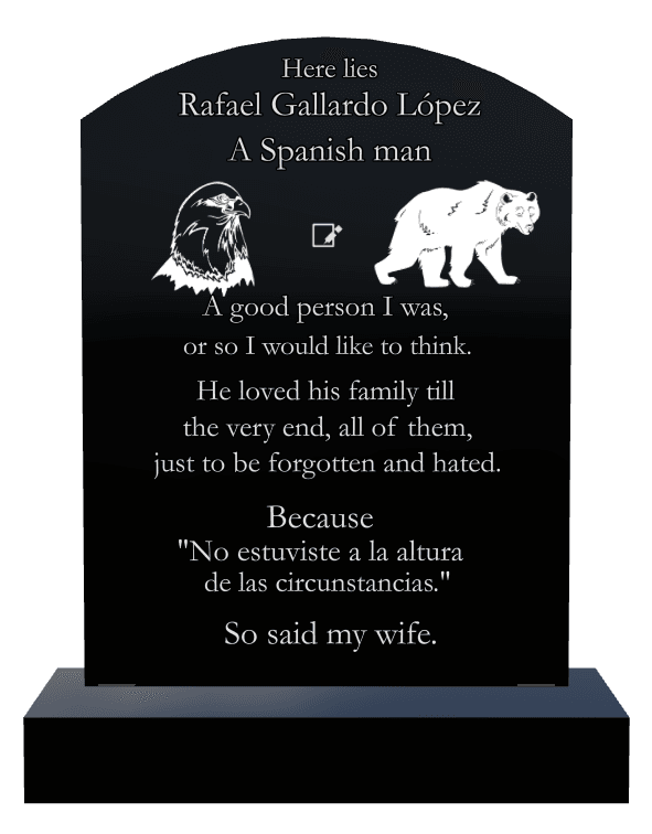 Curved Top Laser-Etched Black Granite Headstone – Bird Headstone preview