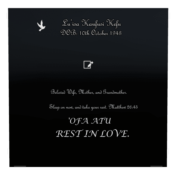 Square Laser-Etched Black Granite Headstone – Matthew preview