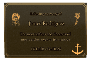 Rectangle Landscape in Loving Memory 77 memorial design preview