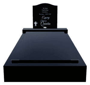 Left Wave - Cross memorial design preview