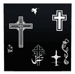 Square - Cross Dove 3 memorial design preview