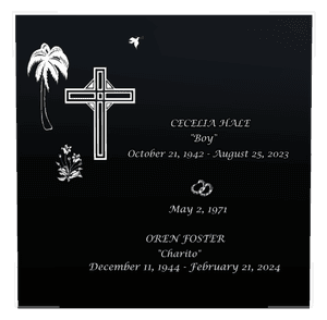 Square - Cross Dove 4 memorial design preview